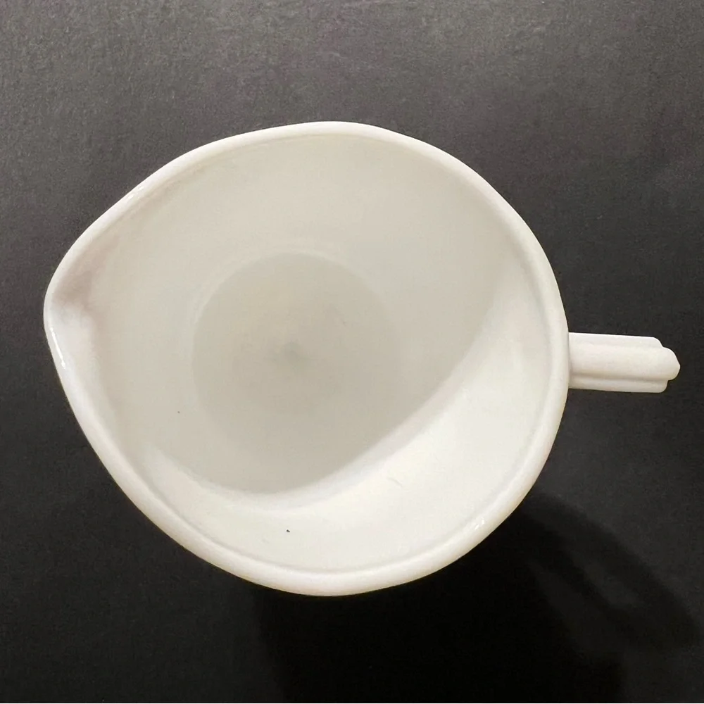 Hazel Atlas Depression Milk Glass Newport Hairpin Pattern Creamer & Sugar 1940’s